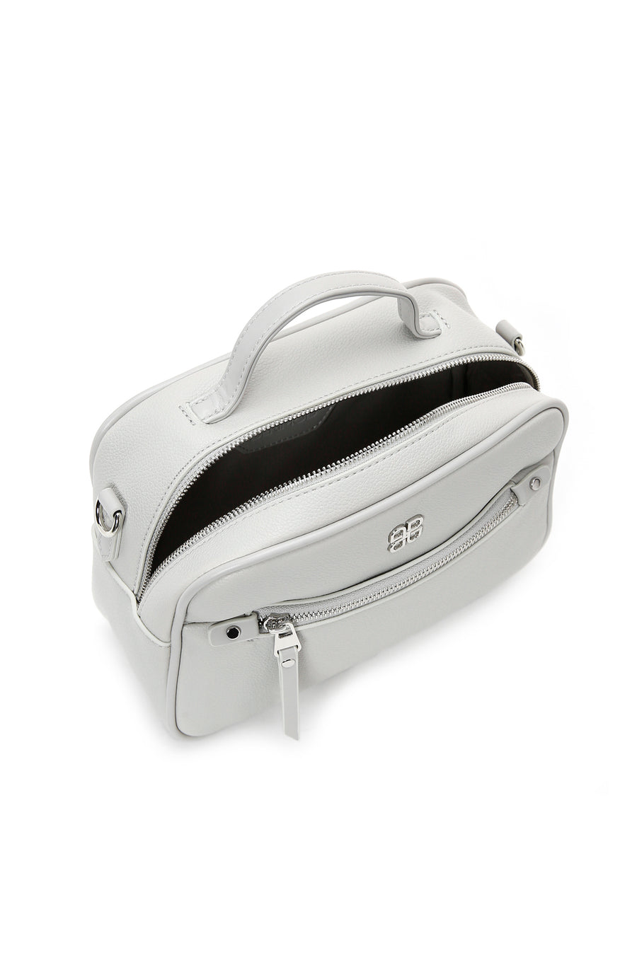 Women's Gray Long Strap Crossbody Bag