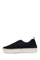 Woman Black Lace-Up Thick-Soled Casual Shoes | Derimod