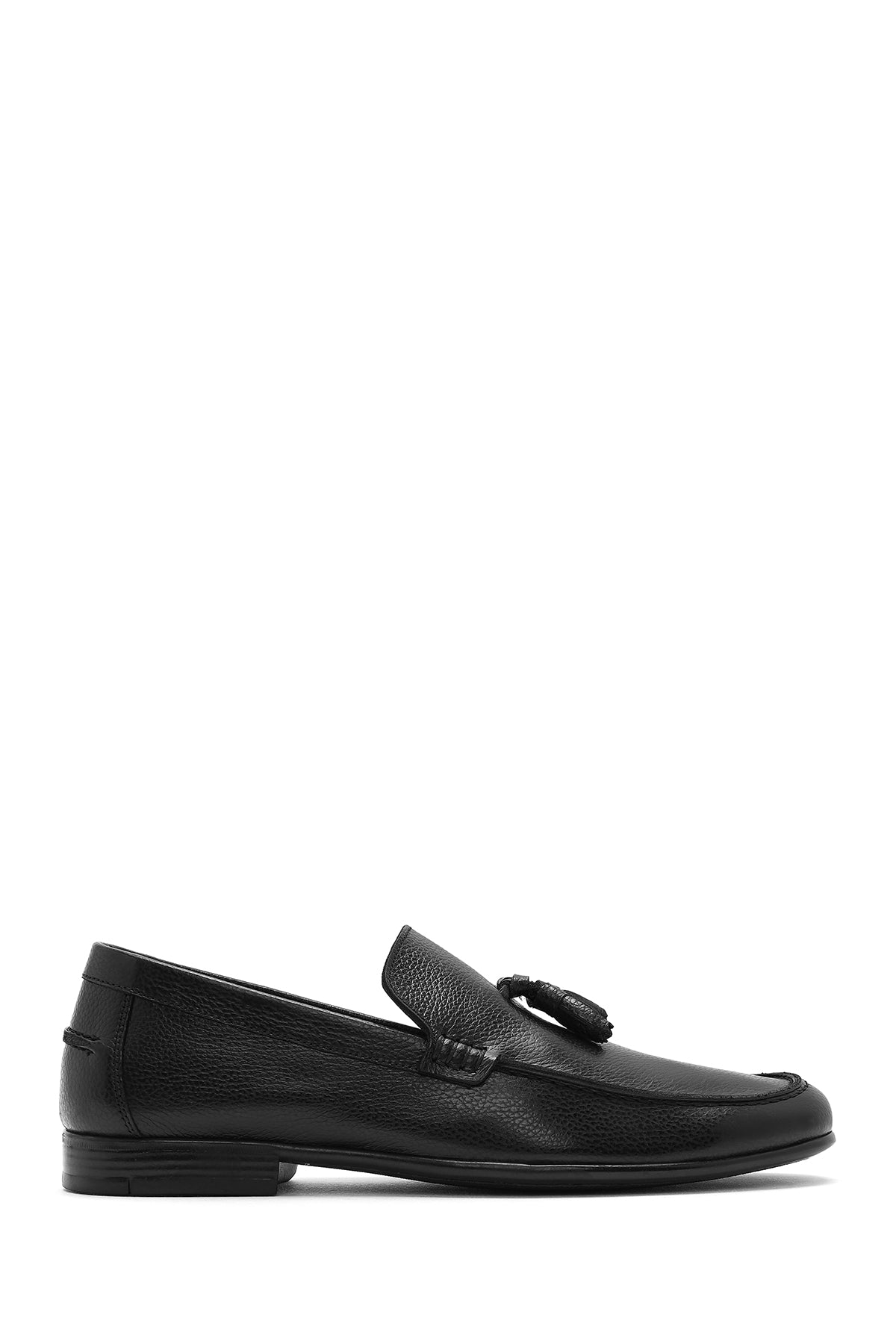 Erkek Siyah Püsküllü Deri Casual Loafer 26SFD6004FT | Derimod
