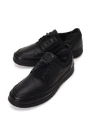 Male Black Lace-Up Leather Casual Shoes | Derimod