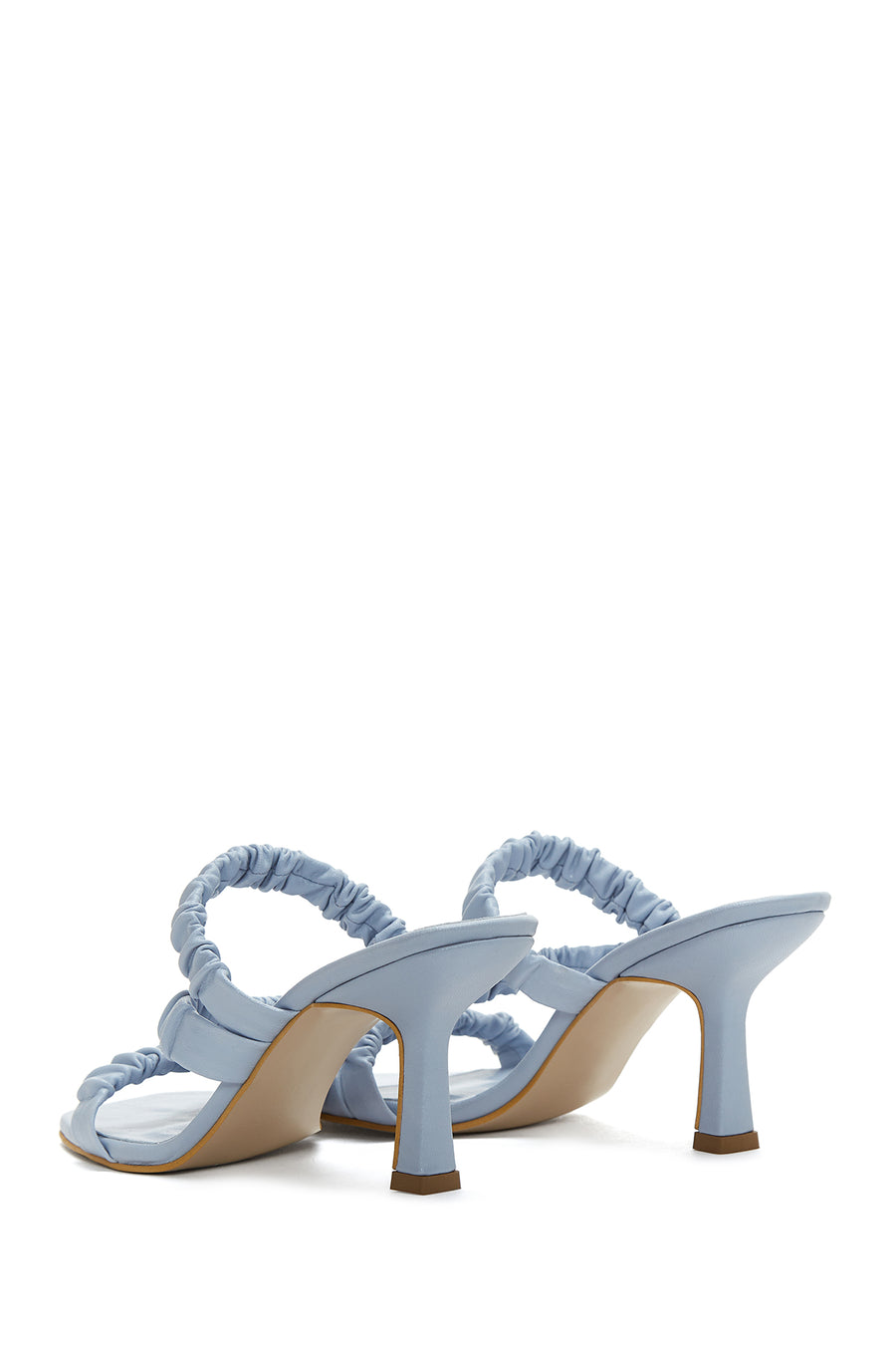 Women's Blue Heeled Slippers