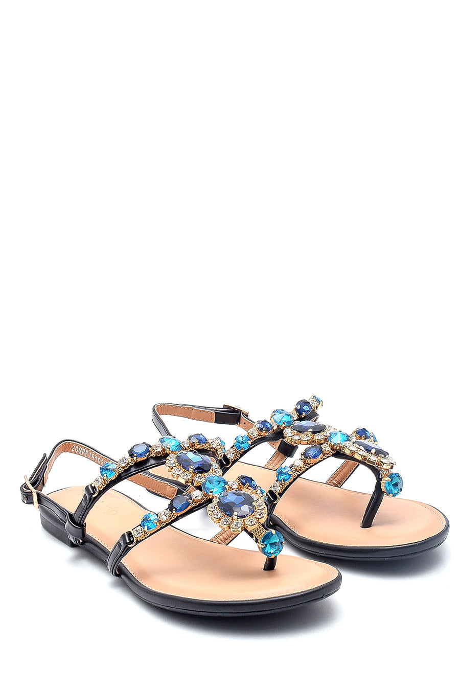 Women's Casual Stone Detailed Sandals