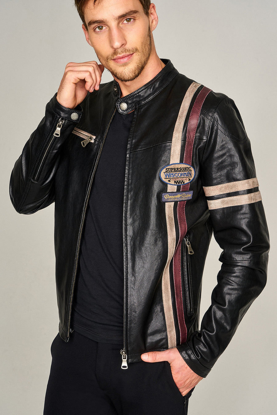 Danger Men's Leather Jacket