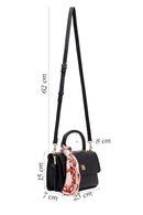 Woman Black Accessory-Detail Quilted Crossbody Bag | Derimod