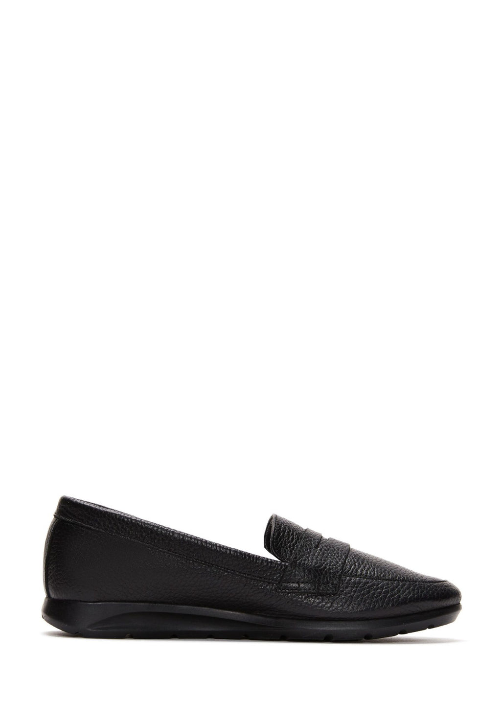 Kadın Siyah Deri Konfor Loafer