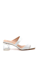 Women's Transparent Heel Detailed Slippers | Derimod