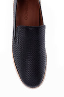 Men's Straw Sole Leather Loafer | Derimod