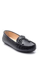 Women's Leather Crocodile Loafer | Derimod
