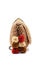 Women's Straw Tassel Detailed Crossbody Bag | Derimod