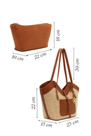 Woman Taba Wicker Shoulder Bag | Derimod