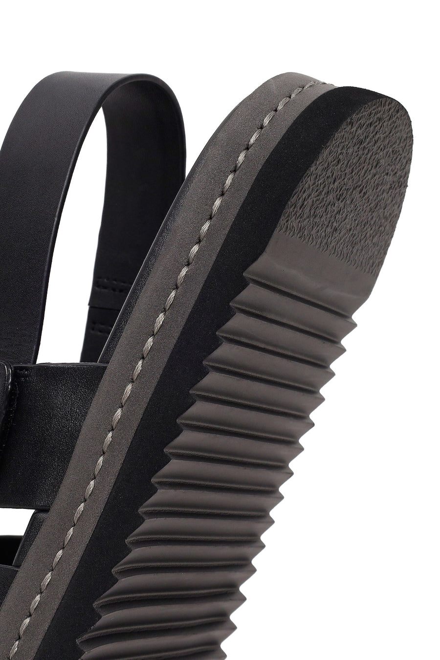 Men's Black Leather Sandals