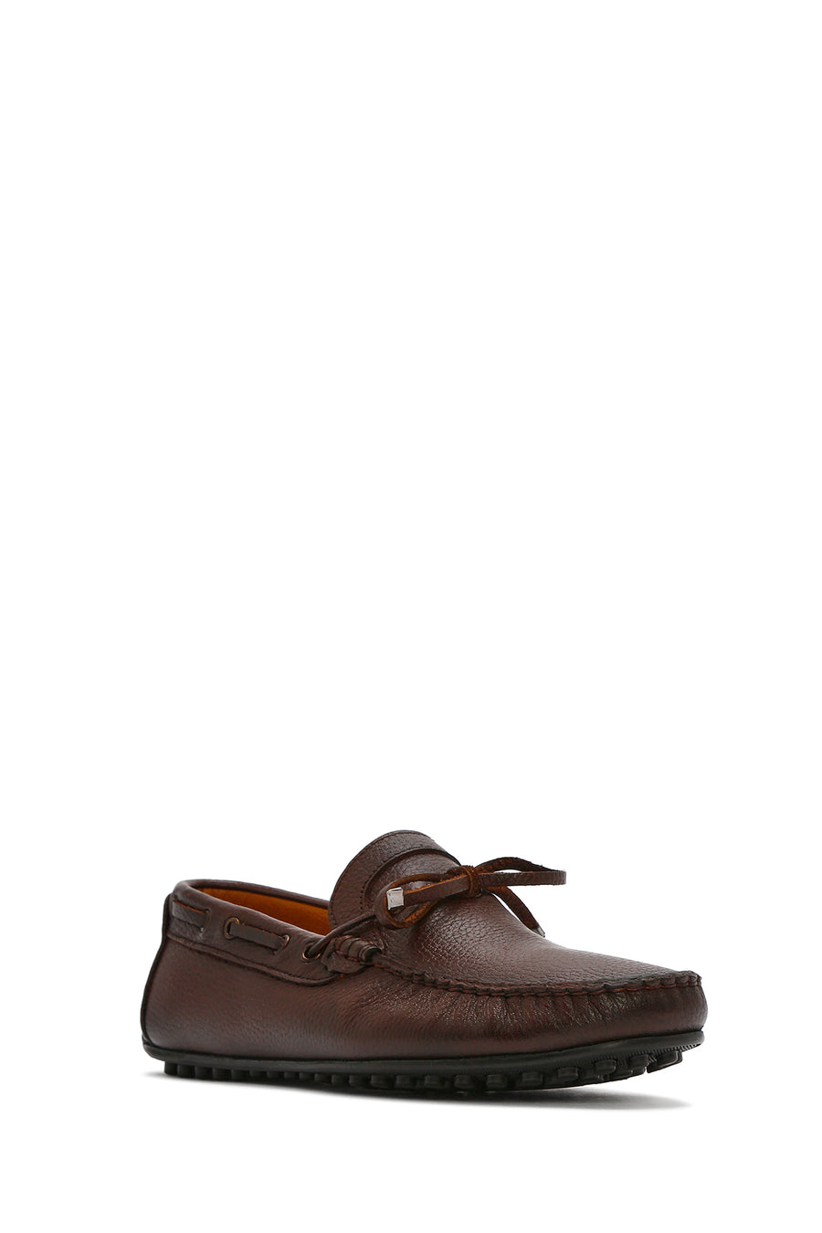 Erkek Kahverengi Deri Casual Loafer