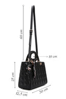 Women's Black Long Strap Quilted Handbag | Derimod
