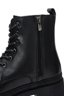 Women's Leather Zippered Boots | Derimod
