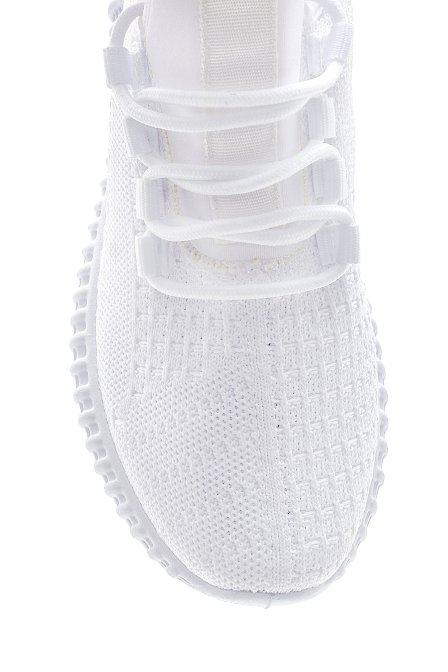 Women's White Patterned Sneaker