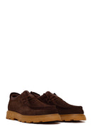 Male Brown Lace-up Suede Casual Shoes | Derimod