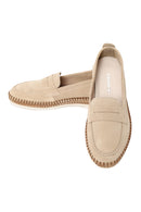Kadın Bej Süet Deri Loafer | Derimod