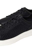 Male Black Lace-Up Leather Sneaker | Derimod