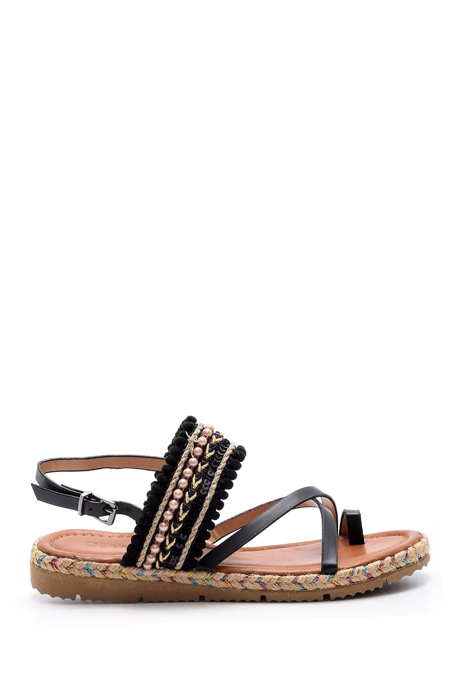 Women's Embroidered Sandals 19SFE273114 | Derimod