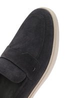 Men's Gray Suede Leather Casual Loafer | Derimod