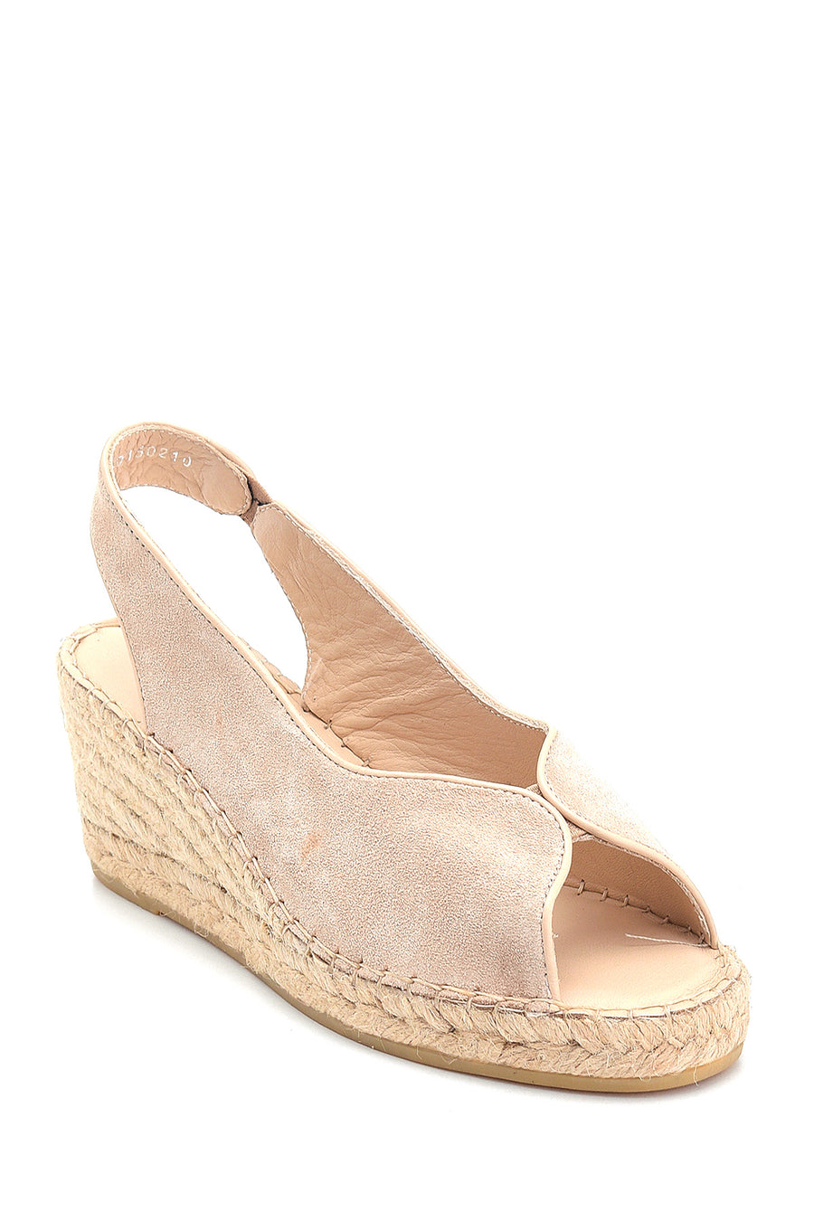 Women's Casual Wedge Heel Leather Espadrille