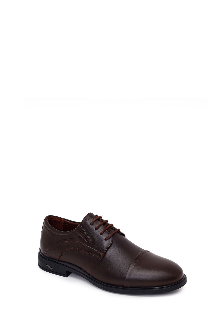 Male Brown Lace-up Leather Casual Shoes