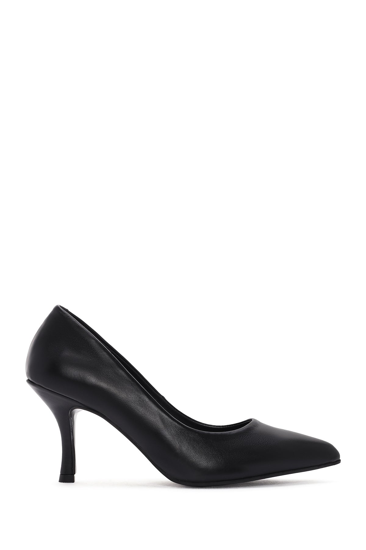 Kadın Siyah İnce Topuklu Deri Stiletto 26PFD405118 | Derimod