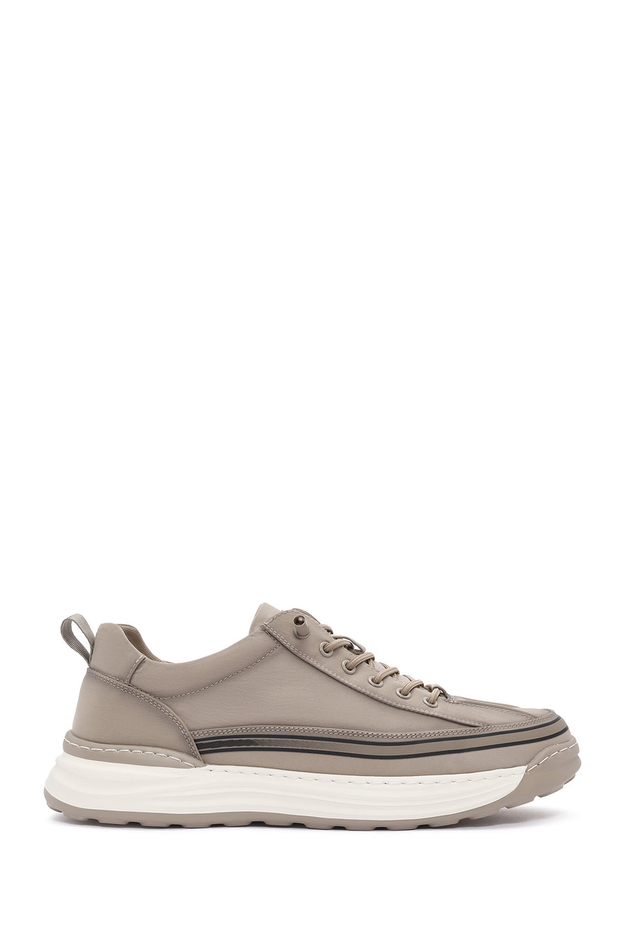 Erkek Bej Bağcıklı Kumaş Sneaker 26SFD69386F | Derimod