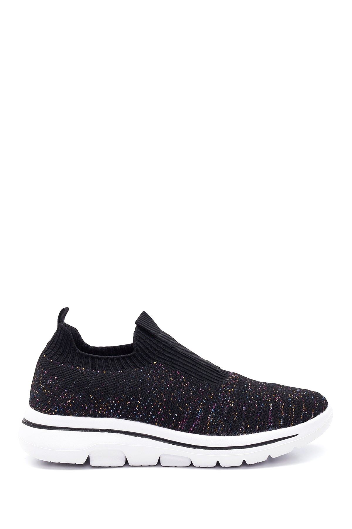 Women's Black Patterned Fabric Sneaker 22SFD49516F | Derimod