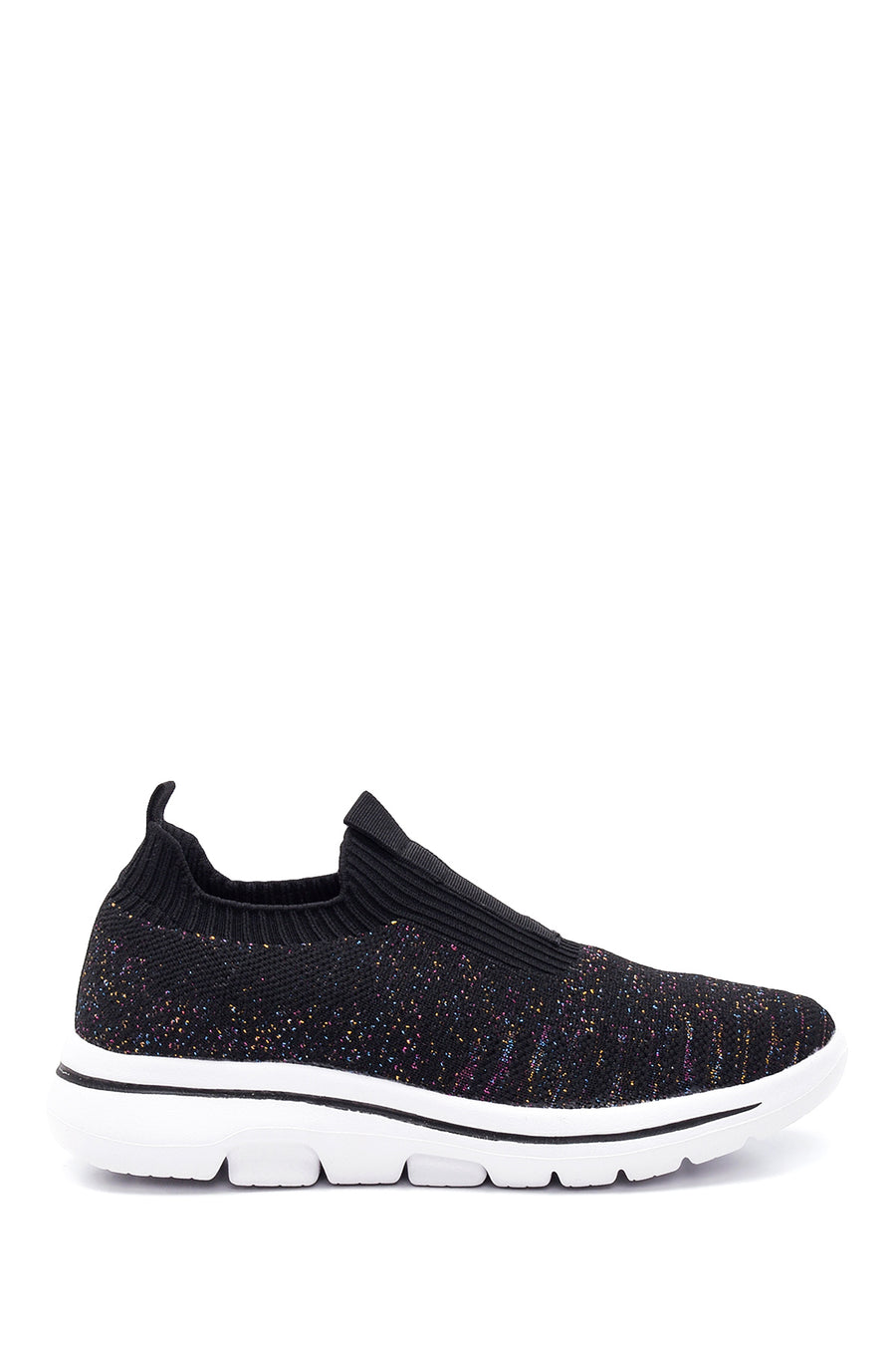 Women's Black Patterned Fabric Sneaker 22SFD49516F | Derimod