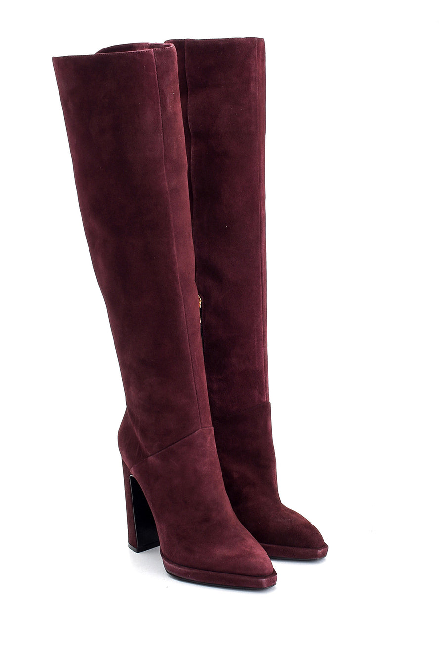 Women's Heeled Suede Leather Boots