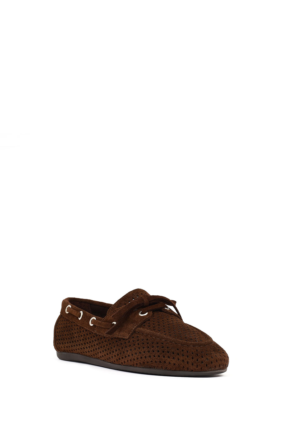 Women's Brown Suede Leather Loafer