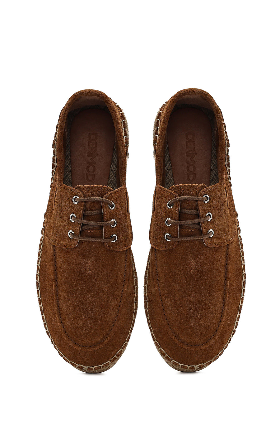 Men's Tan Suede Leather Espadrille