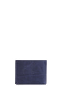 Men's Navy Blue Leather Wallet | Derimod