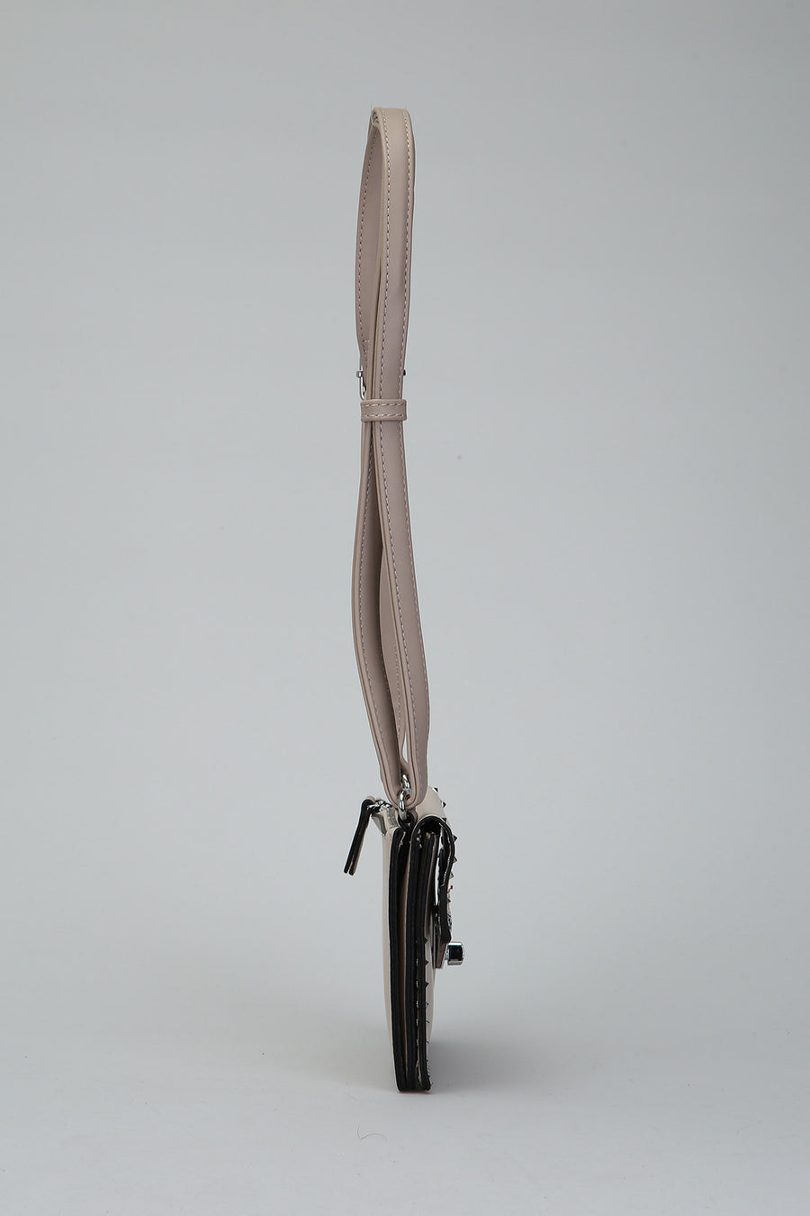 Women's Crossbody Bag with Staple Detail