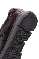 Erkek Kahverengi Deri Casual Sneaker | Derimod