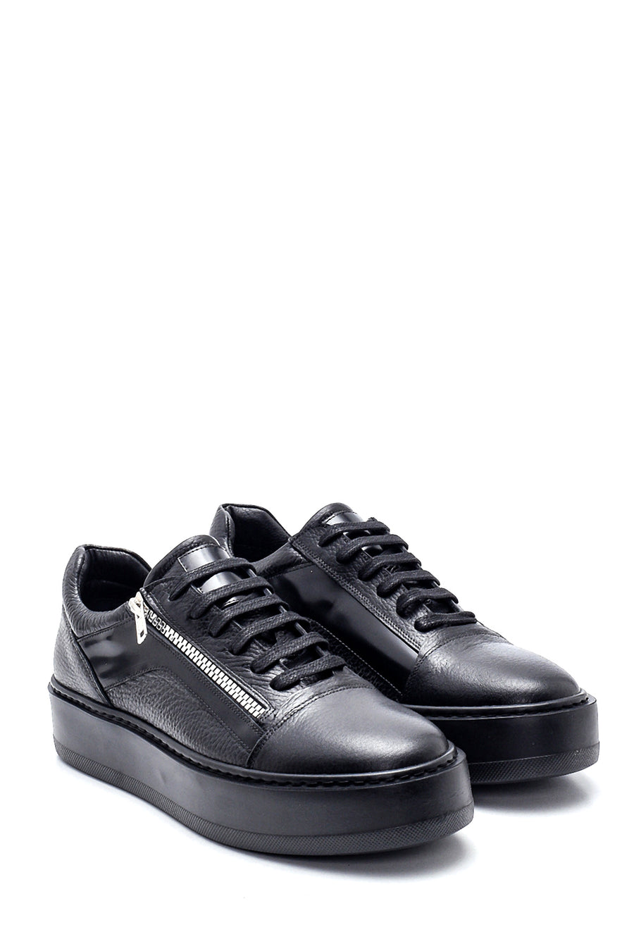 Men's Leather Zipper Sneaker