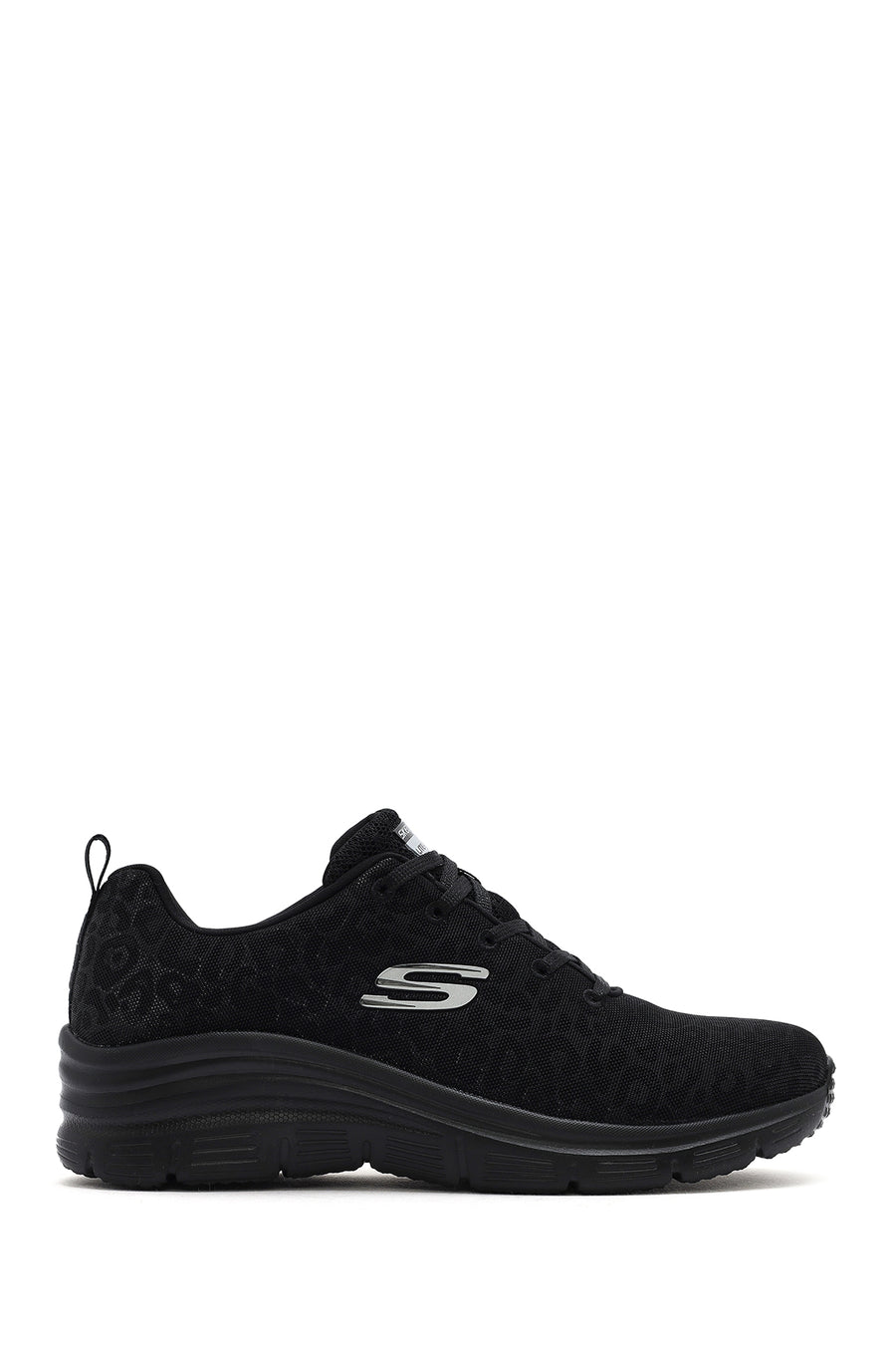 Skechers Kadın Siyah Fashion Fit Bağcıklı Kalın Tabanlı Kumaş Sneaker 88888179TK BBK | Derimod