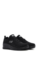 Skechers Kadın Siyah Fashion Fit Bağcıklı Kalın Tabanlı Kumaş Sneaker | Derimod