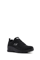 Skechers Kadın Siyah Fashion Fit Bağcıklı Kalın Tabanlı Kumaş Sneaker | Derimod