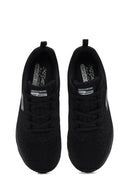 Skechers Kadın Siyah Fashion Fit Bağcıklı Kalın Tabanlı Kumaş Sneaker | Derimod