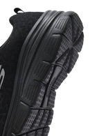Skechers Kadın Siyah Fashion Fit Bağcıklı Kalın Tabanlı Kumaş Sneaker | Derimod