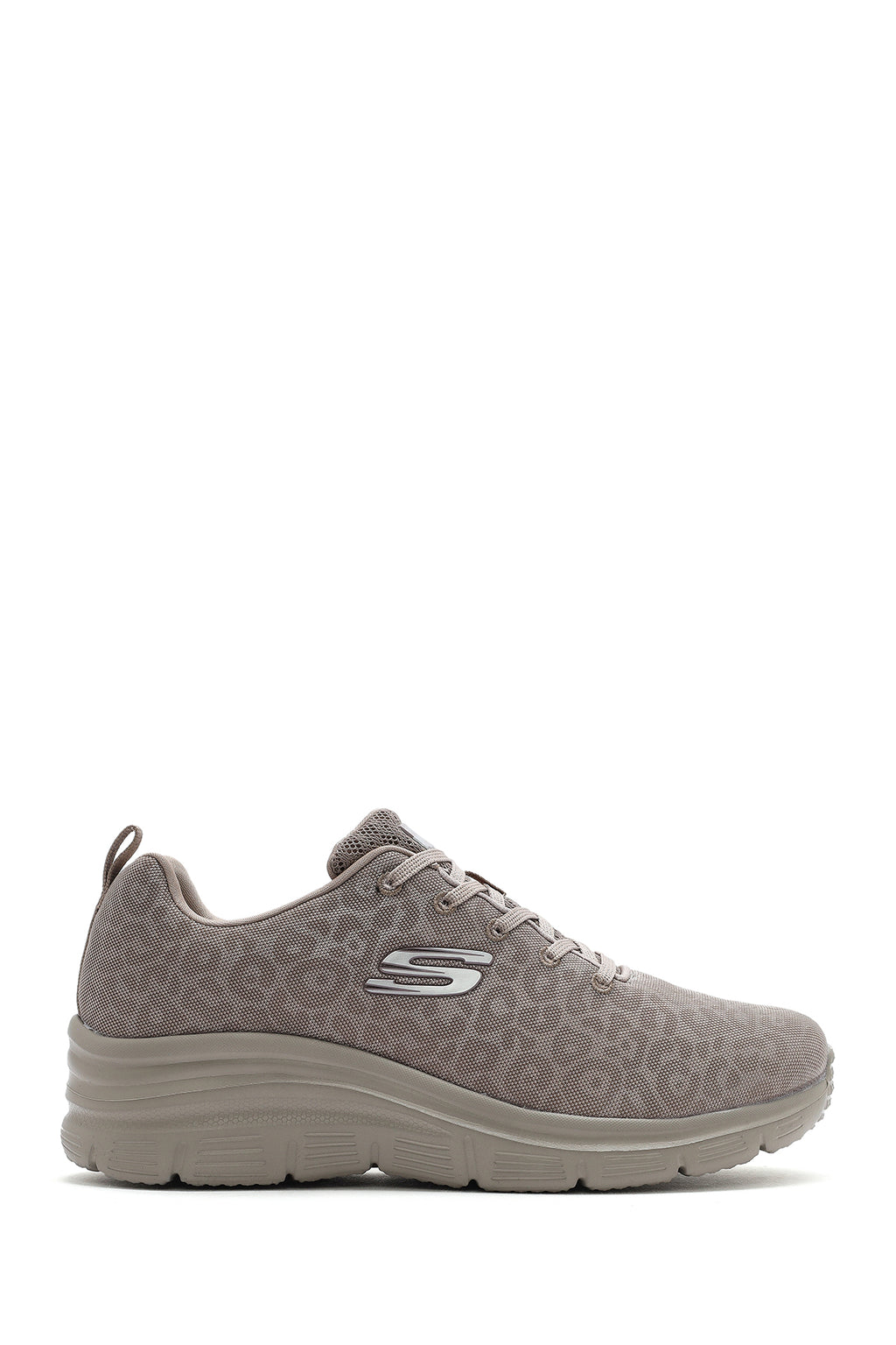 Skechers Kadın Bej Fashion Fit Bağcıklı Kumaş Sneaker