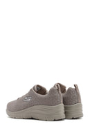 Skechers Kadın Bej Fashion Fit Bağcıklı Kumaş Sneaker | Derimod