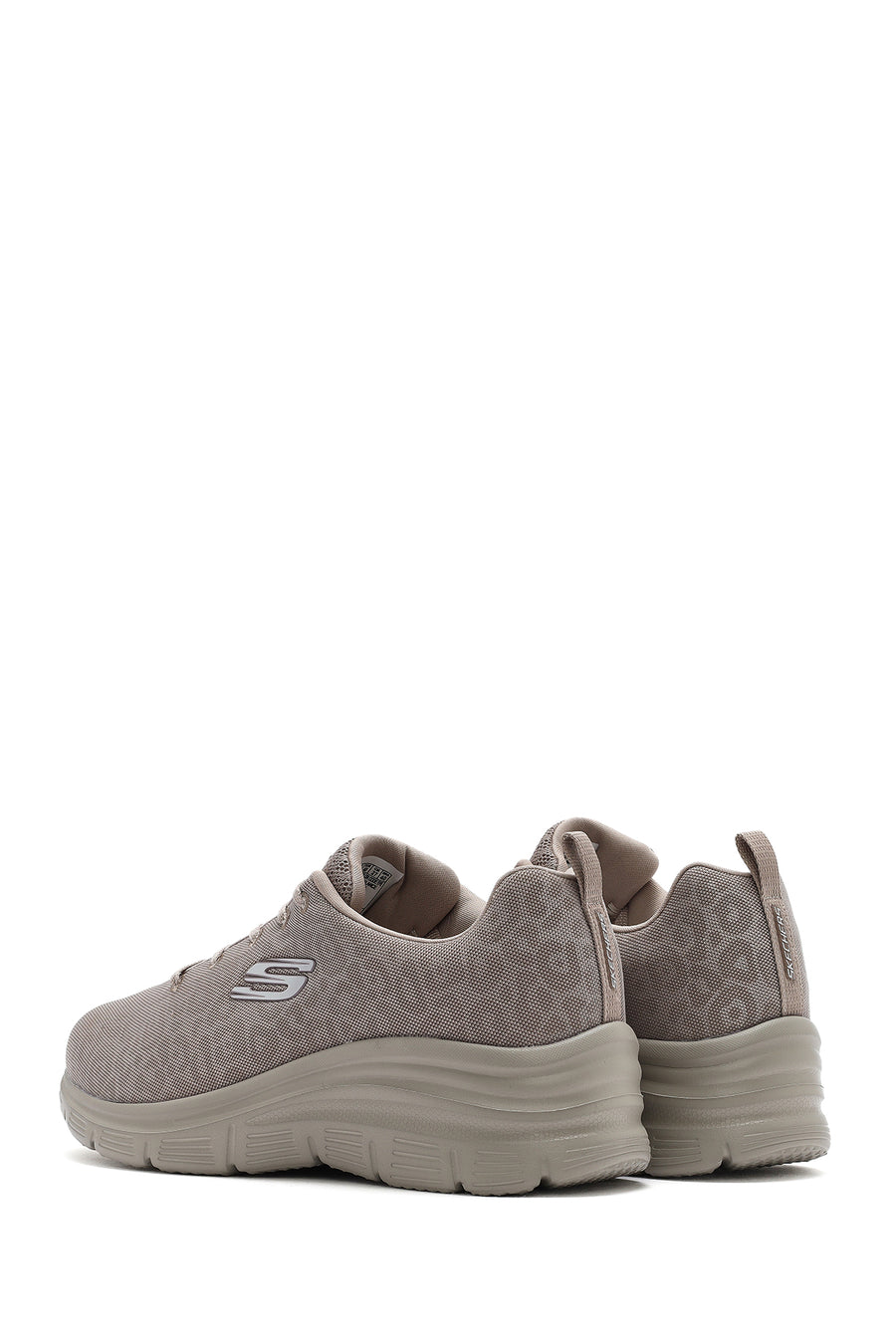 Skechers Kadın Bej Fashion Fit Bağcıklı Kumaş Sneaker