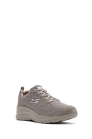 Skechers Kadın Bej Fashion Fit Bağcıklı Kumaş Sneaker | Derimod