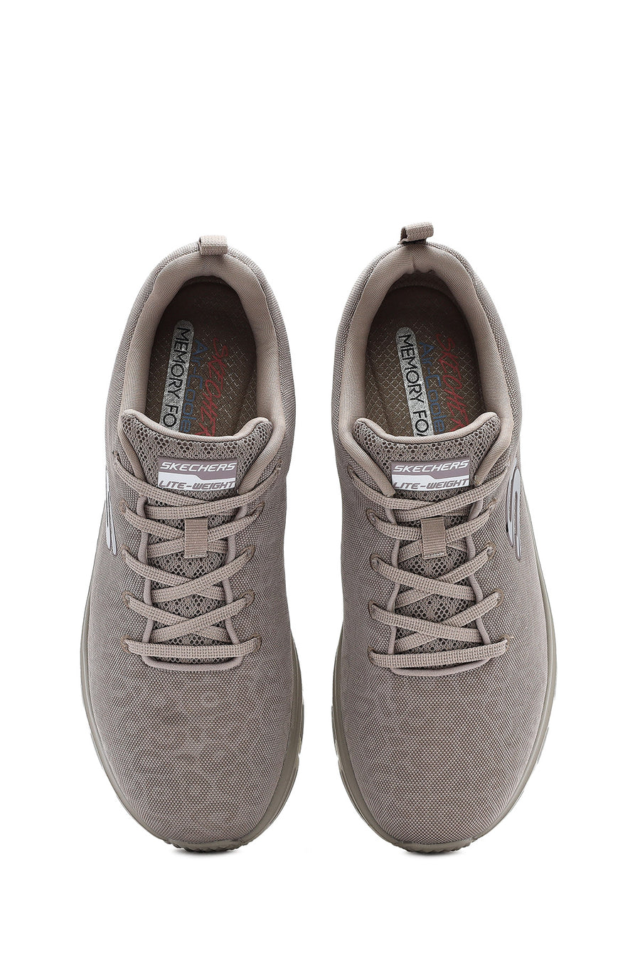 Skechers Kadın Bej Fashion Fit Bağcıklı Kumaş Sneaker