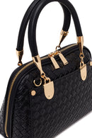 Woman Black Long-Strap Knitted Classic Shoulder Bag | Derimod