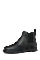 Geox Men's Black Spherica Ec1 Leather Chelsea Boots | Derimod