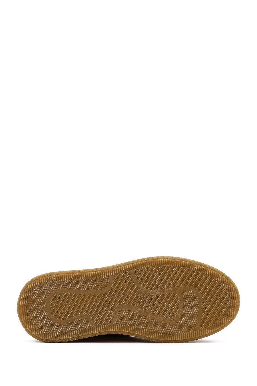 Women's Tan Lace-Up Thick Sole Suede Leather Teddy Boot